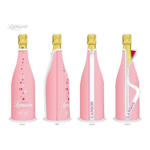 Buy & Send Lanson Rose Ice Jacket Champagne Bottle Gift Set, NV, 1 x 75cl